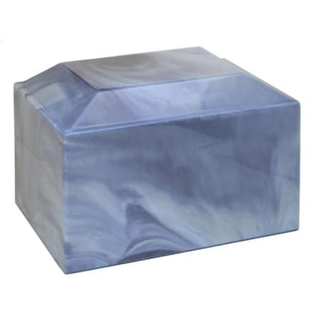 Medm Taylor Urns 480BL Cultured Marble Cremation Atlantis Adult Urn; Sky Blue 480BL